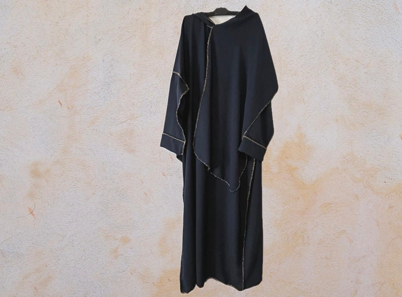 Abaya mit integriertem Hijab (Einheitsgrösse)