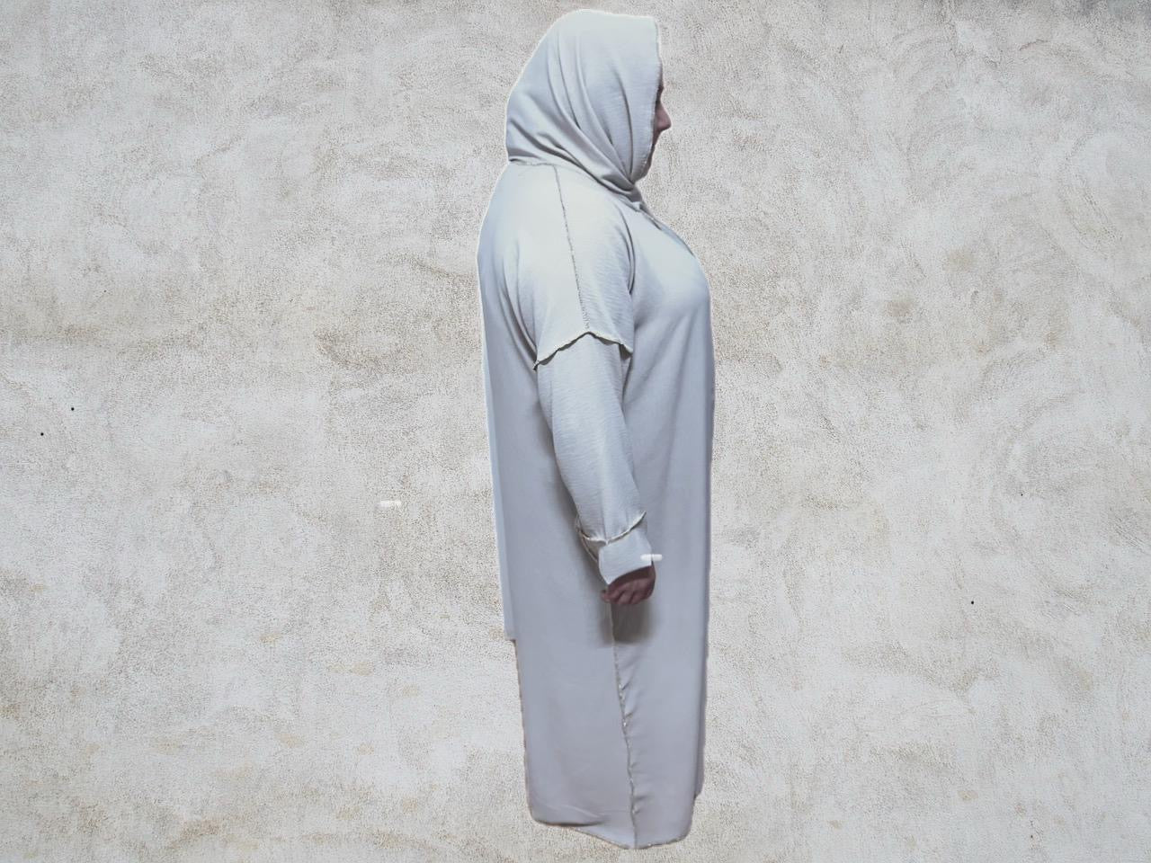Abaya mit integriertem Hijab (Einheitsgrösse)