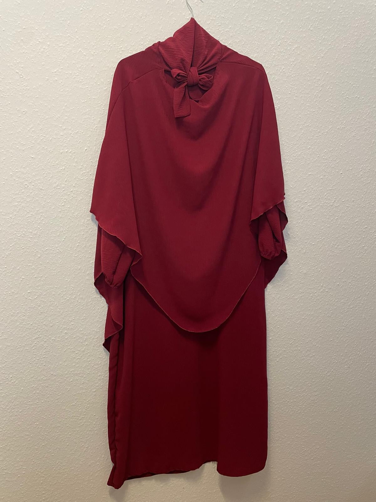Abaya mit Khimar (Einheitsgrösse)