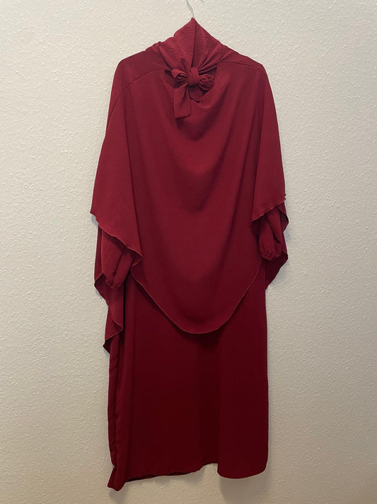 Abaya mit Khimar (Einheitsgrösse)