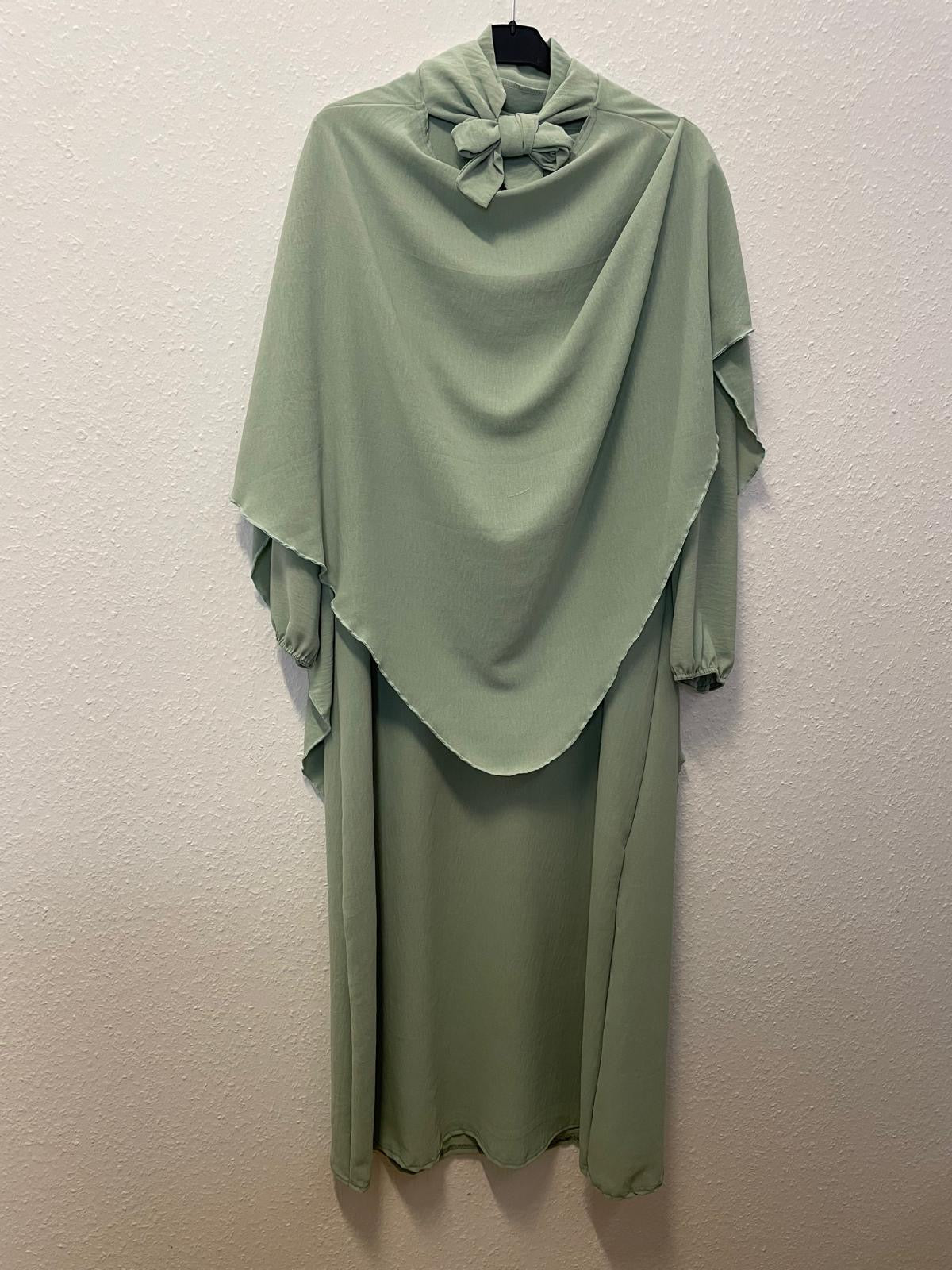 Abaya mit Khimar (Einheitsgrösse)