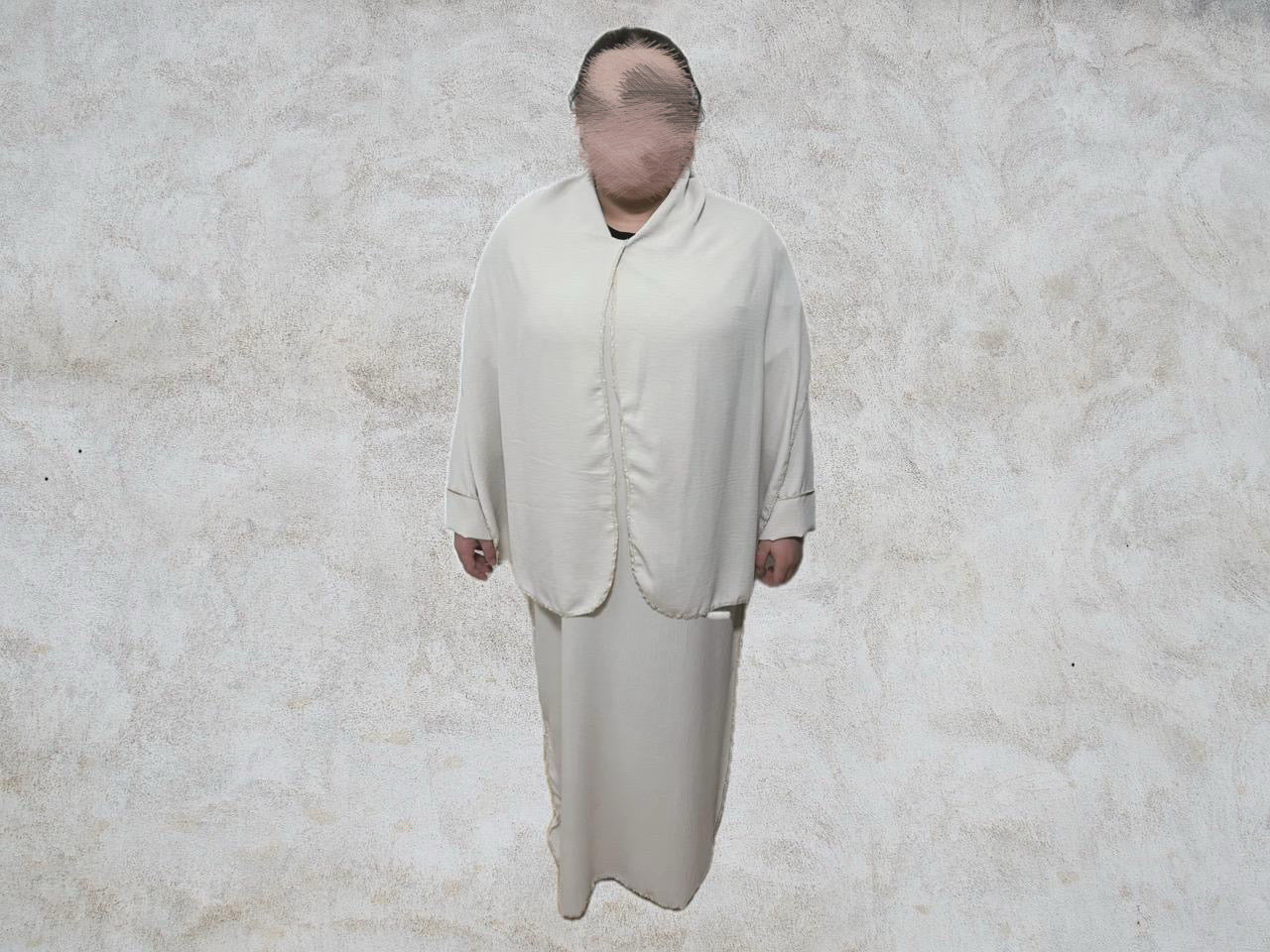 Abaya mit integriertem Hijab (Einheitsgrösse)