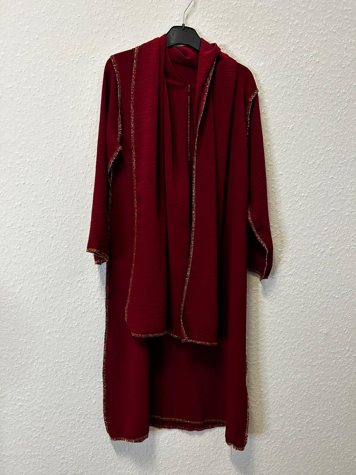 Kinder Abaya mit integriertem hijab