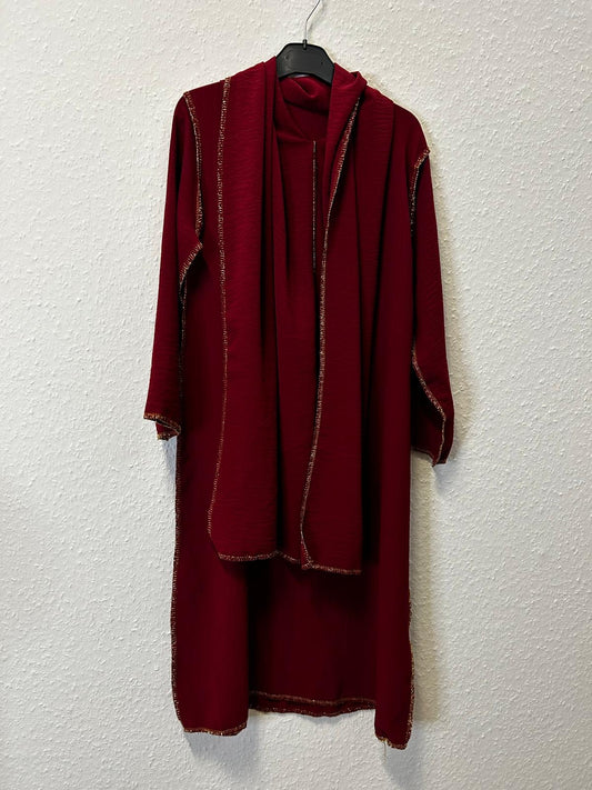 Kinder Abaya mit integriertem hijab
