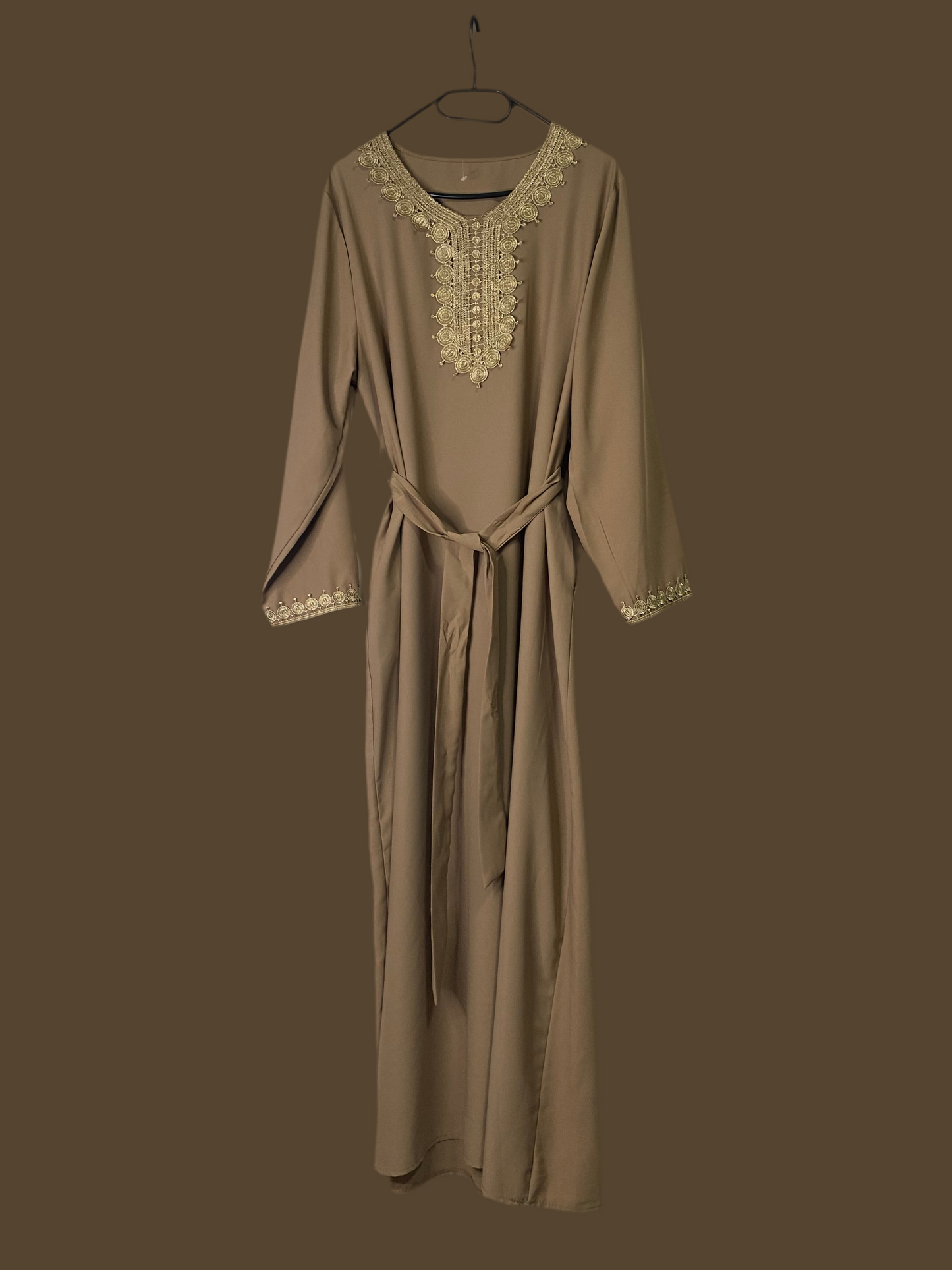 Abaya mit Gürtel (Einheitsgröße)